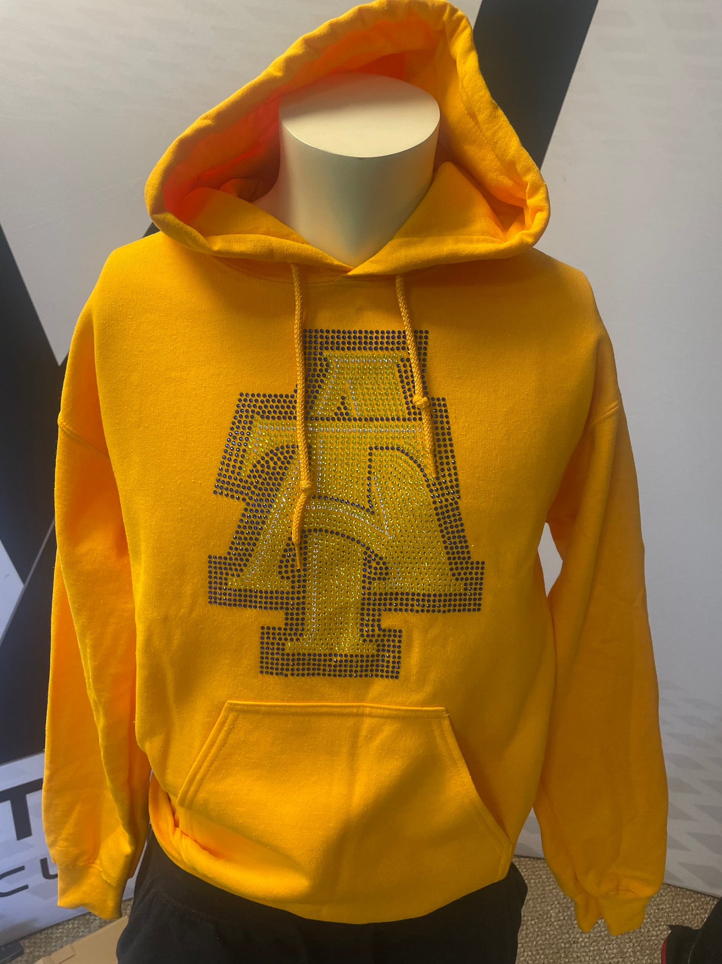 North Carolina A&T Rhinestone hoodie